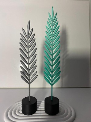 Vera Concept Store Modern Dekoratif Ev Için Şık ve Zarif Ikili Yaprak Aksesuar Obje