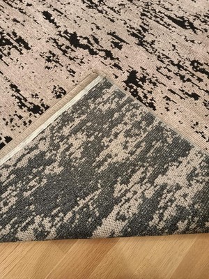 Vera Concept Store Lidya/esinti Desenli Yıkanabilir Kaymaz Taban Şönil Makina Halısı (Ekru, 80 x 300)