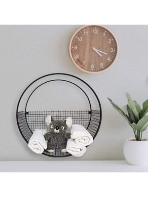 Vera Concept Store Metal Duvar Rafı Dekoratif Silindir Model WD05