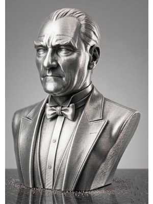 Vera Concept Store Estetik Görünümlü 3D Üretim 15 cm Atatürk Figürü Dekoratif Masaüstü Heykeli Hediyelik