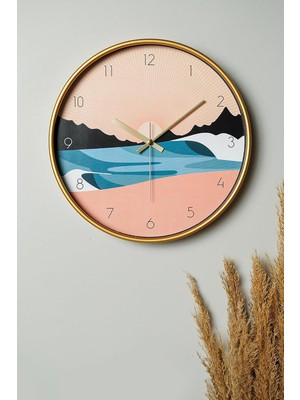 Vera Concept Store Iniziare Gün Doğumu Gerçek Cam 30 cm Sessiz Mekanizma Duvar Saati Pds-30 Inzgun