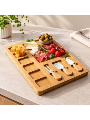 Royaleks 3 Bıçaklı Sunum Tahtası