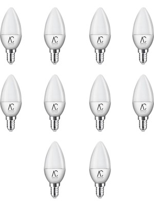 Vera Concept Store 5W Mum LED Ampul 3200K Sarı Işık - E14 Duy - 10 Adet