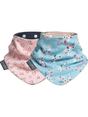 Vera Concept Store Bebekler ve Küçük Çocuklar Için Cheeky Chompers Baskılı Bebek Önlükleri - Ikiz Paket - Bandana Atkısı Tarzı Dribble Önlüğü - Erkek ve Kız Bebek Için -