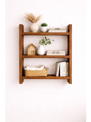 Vera Concept Store 3 Katlı Duvar Rafı - Mutfak ve Kitaplık Rafı Barok