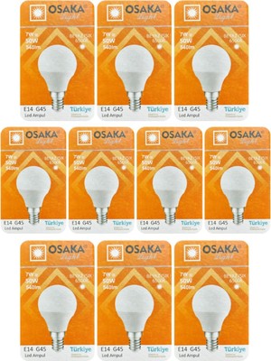 Vera Concept Store 7W (50W) Beyaz Işık E14 LED Mini Ampul, 10 Adet