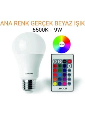 Vera Concept Store Seastar 9W Rgb LED Renk Değiştiren Ampul, 64266