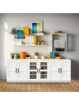 Vera Concept Store DSD304-K-BEYAZ 6 Kapaklı Dosya Dolabı