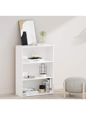 Vera Concept Store Beyaz 3 Raflı Kitaplık