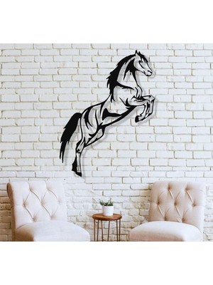 Vera Concept Store At Metal Duvar Sanatı Eserleri 3D Duvar Silueti Metal Duvar Dekoru Ev Ofis Dekorasyonu Yatak Odası Oturma Odası Dekoru Unicornio Licorne (21 G x 46 Y