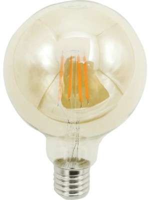 Vera Concept Store Sunlight G125 Büyük Yuvarlak Rustik LED Ampul 5,5W Amber