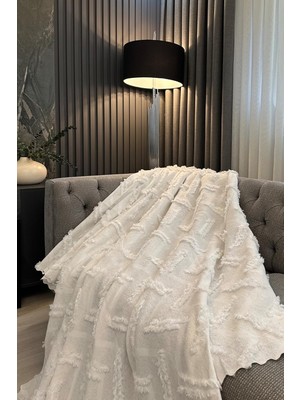 Vera Concept Store Koltuk Örtüsü Kesme Jakar Ekru Ekru 170 x 210