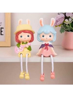 Vera Concept Store Love Temalı Oturan Çift Biblo – Sevimli Reçine Figür Seti – Dekoratif Mini Heykelcik – Romantik Ev ve Ofis Dekoru – Hediyelik Süs Eşyası (Sarı)