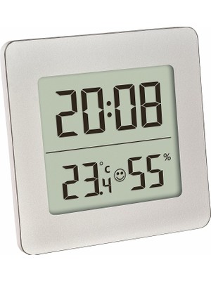 Vera Concept Store Dostmann 30.5038 Dijital Termometre, Higrometre, Oda Iklimi Kontrolü (Gümüş Pilli)
