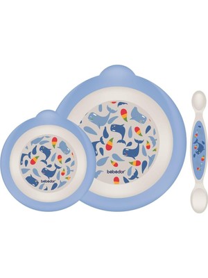 Vera Concept Store My Feeding Set Beslenme Setim 6 Ay, Mavi, Tabak Kaşık Seti