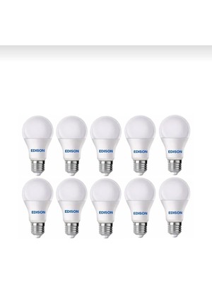 Vera Concept Store LED Ampul Beyaz Renk 9 Watt Tasarruflu 10 Lu Paket