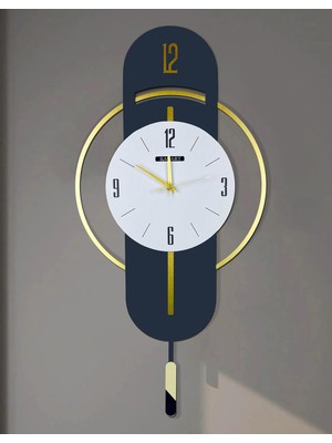 Vera Concept Store Ultra Sessiz Saat, Dekoratif Duvar Saati, Hediye Duvar Saati, Mutfak Saati, Salon Saati, Ofis Saati, Halkalı Saat (Antrasit Gold)