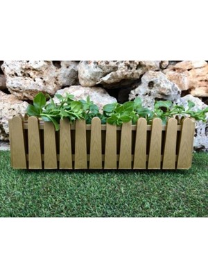 Vera Concept Store Istanbul Balkon Saksı 9 Lt 2 Adet Altın Renk Çit Görünümlü Renkli Plastik Yeşil