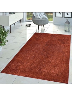 Vera Concept Store Dijital Baskı Yıkanabilir Kaymaz Taban Salon Halısı RVG1433, Turuncu, 80 x 150
