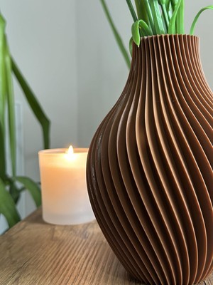 Vera Concept Store Lıva Bohem Vazo (Kahverengi)