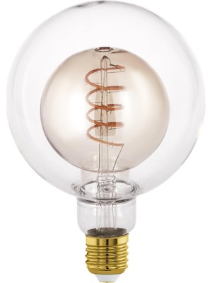 Vera Concept Store 110258 E27-LED-G125 Ampul 1X4W Amber, Şeffaf 2000K 200 Lümen Dim Edilebilir