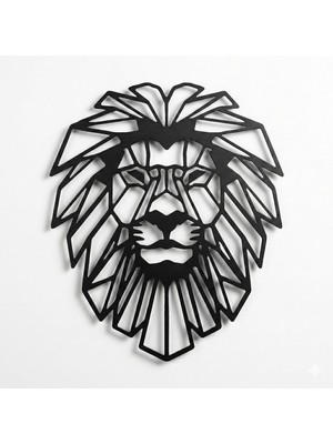 Vera Concept Store Metal Duvar Sanatı - Aslan Kafası - 3D Duvar Silueti Metal Duvar Dekoru Ev Ofis Dekorasyonu Yatak Odası Oturma Odası Dekor Heykel (18 G x 30 Y/61X76CM