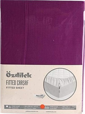 Vera Concept Store Özdilek Mor Yastık Kılıfı Fıtted Çarşaf Çift Kişilik 160X200