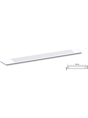Vera Concept Store 36W Beyaz LED Bant Armatür Beyaz Işık 2 Adet