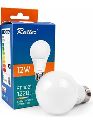 Vera Concept Store 3 Adet Rutter 12 Watt LED Lamba E27 Duy Için (Gün Işığı)
