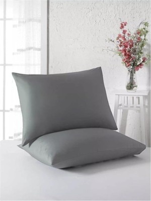 Vera Concept Store Düz Pamuklu 2'li Yastık Kılıfı 50X70 cm Antrasit, Yastık_ranforce