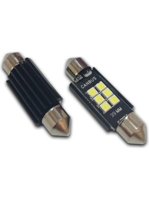 Vera Concept Store 39 mm Canbus Sofit LED Ampul Süper Beyaz 6 Smd Parlak Beyaz, Plaka, Bagaj, Tavan Aydınlatma