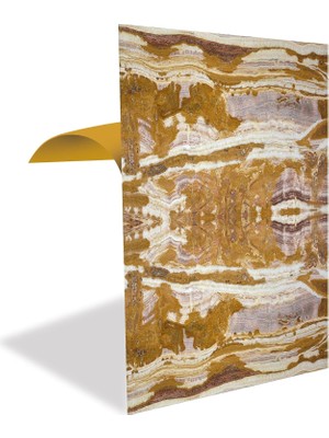 Vera Concept Store Kendinden Yapışkanlı Pvc Panel, Yapışkanlı Yer Zemin Kaplama, Duvar Kaplama, Fayans Çıkartması Etnik Mermer Desenli 41X62 cm (4 Adet / 1 M²)