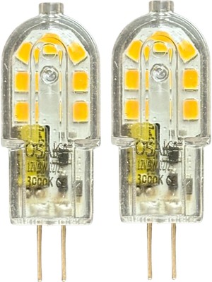Vera Concept Store Osaka 12V 3W Sarı Işık 3000K G4 Duylu LED Kapsül Ampul, 2 Adet