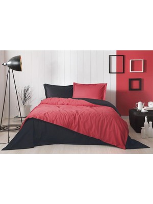 Vera Concept Store Özdilek Ranforce Nevresim Takımı Tek Kişilik Colormix Kırmızı -%100 Pamuk