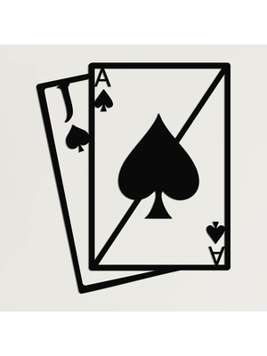 Vera Concept Store Metal Duvar Sanatı - Black Jack - 3D Duvar Silueti Metal Duvar Dekoru Ev Ofis Dekorasyonu Yatak Odası Oturma Odası Dekor Heykel (26 G x 30 Y/66X76CM)