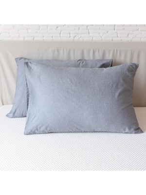 Vera Concept Store Yastık Kılıfı 2'li 50 x 70 Cm, Kapaklı (Gri)