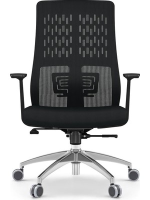 Vera Concept Store Flexo Ofis Çalışma Oyuncu Sandalyesi Şef Siyah Kumaş Ergonomik