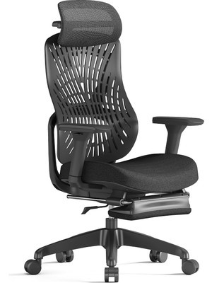 Vera Concept Store X150 Flexback Ofis ve Çalışma Sandalyesi Ayak Uzatmalı Siyah