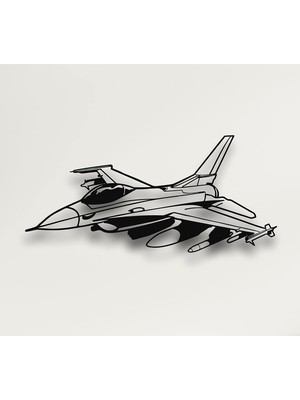 Vera Concept Store Metal Duvar Sanatı Eserleri - Savaş Uçağı - 3D Duvar Silueti Metal Duvar Dekoru Ev Ofis Dekorasyonu Yatak Odası Oturma Odası Dekor Heykel (30 G x 14 Y