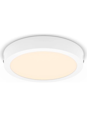 Vera Concept Store LED Gömme Spot Ince Yüzey, 12 W, Sıcak Beyaz Işık (2700K), Yuvarlak, Beyaz