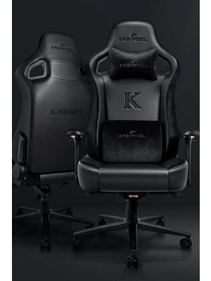 Vera Concept Store Knight Series Premium Siyah Oyuncu Koltuğu, Geriye Yatılabilir, Ayarlanabilir Kolçak
