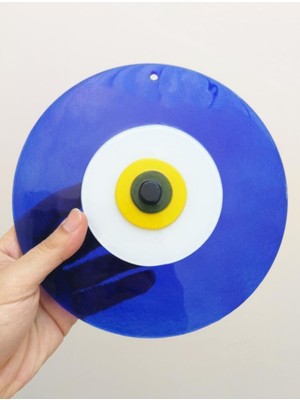 Vera Concept Store Büyük Boy Cam Nazarlık Nazar Boncuğu Lüks Kalite 20 cm Çap El Işi