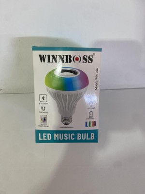 Vera Concept Store Winnboss WN-1156 Rgb Bluetooth Hoparlör LED Ampul Müzik Çalma Uzaktan Kumanda