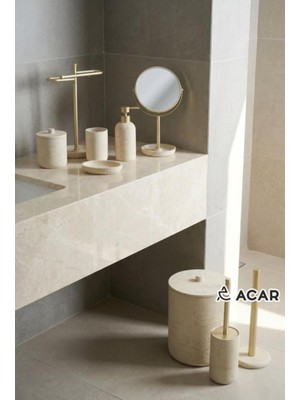 Vera Concept Store JHN-09781 Bej Laduree 9'lu Banyo Seti