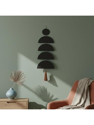 Vera Concept Store Bohem Tarz Ahşap Duvar Süsü Geometrik Duvar Dekoru Minimalist Salon Yatak Odası Ev Dekorasyon