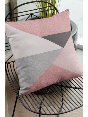 Vera Concept Store 43X43CM Tay Tüyü Premium Leke Tutmaz Kumaş Çift Taraflı Geometrik Kırlent Yastık Kılıfı KRL390