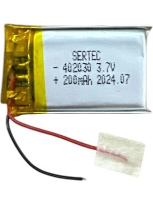 Dolozena 3.7V 200MAH Li-Polymer Pil 1.5A Devreli