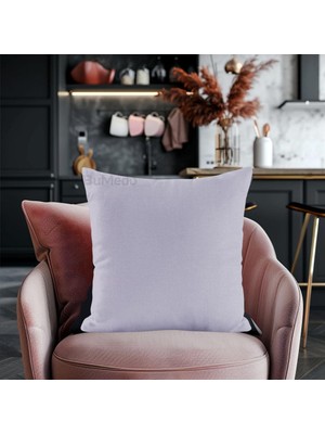 Vera Concept Store Soho Kumaş Dekoratif Kırlent Yastık Kılıfı - 42 x 42 cm (4, Açık Gri)