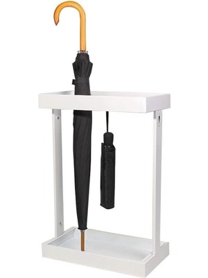 Vera Concept Store Uzun ve Kısa Katlanabilir Metal Şemsiye Standı, Girişte Yere Yerleştirilebilir