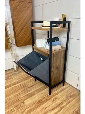 Vera Concept Store Mudesa Banyo Düzenleyicisi Organizeri Kirli Çamaşır Sepeti Dolabı Rafı
